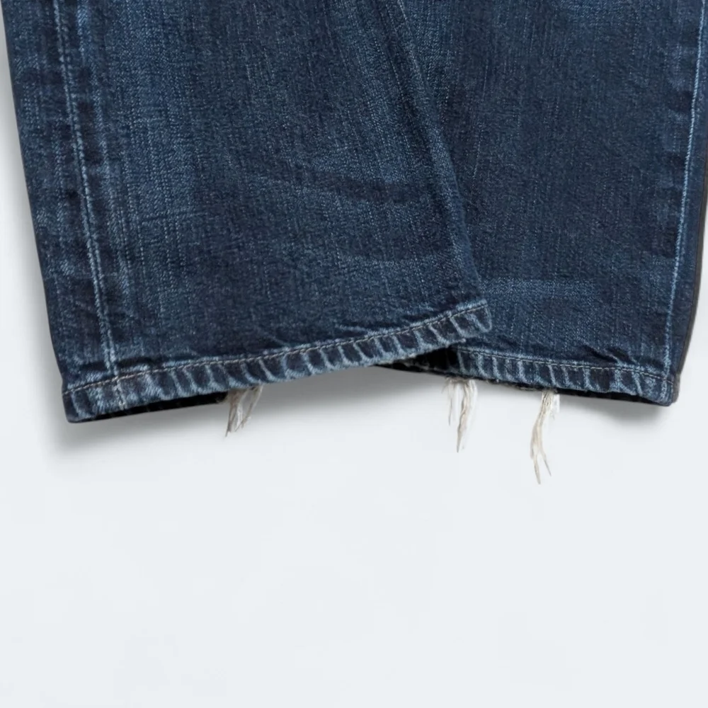 Banana Republic Men's Vintage Straight Jeans 34x30 Medium Wash Distressed Denim
